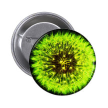 Botão amarelo/verde do sopro do dente-de-leão boton