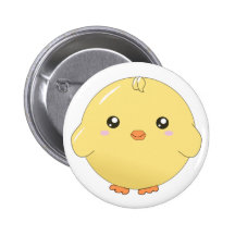 Botão bonito do pintinho do amarelo do kawaii botons