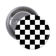 Botão Checkered de Ska de dois tons Botons