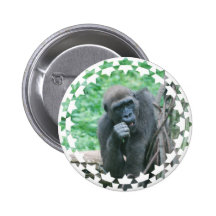 Botão com fome do gorila botons