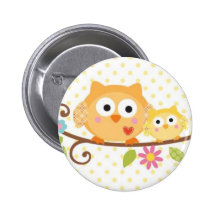 BOTÃO DA CORUJA DA ÁRVORE DE HAPPI PINS