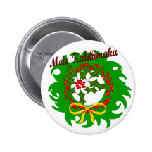 Botão da grinalda de Mele Kalikimaka Pins