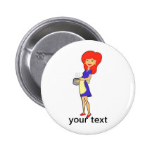 botão da mulher do cozinhar pins