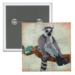 Botão da serenidade do Lemur crachás