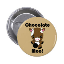 Botão da vaca do MOO Kawaii do chocolate Botons