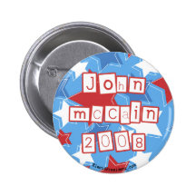 Botão de John McCain 2008 Botons