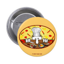 Botão de Kilroy do cozinheiro chefe Botons