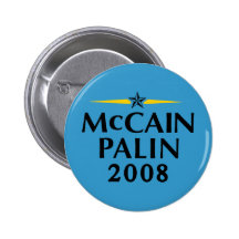 Botão de McCain Palin 2008 Botons