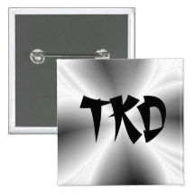 Botão de prata do falso TKD Pins
