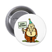 Botão do aniversário de Buddha Pins
