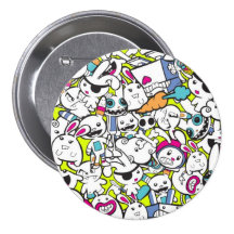 Botão do coelho pins