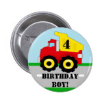 Botão do costume de Dumpruck da construção dos miú Pins