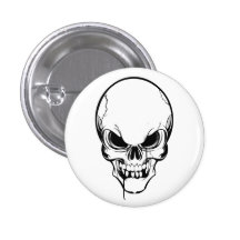 botão do crânio pins