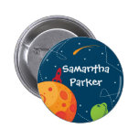 Botão do favor do aniversário do astronauta do esp botons