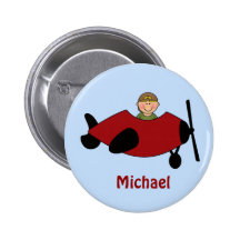 Botão do favor do avião dos miúdos pins