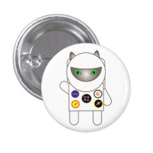 Botão do gato do gatinho do astronauta botons