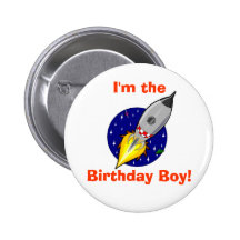 Botão do menino do aniversário botons