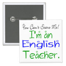 Botão do professor de inglês botons