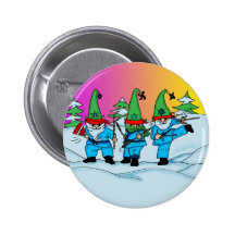 Botão dos duendes de Ninja do Natal Pins