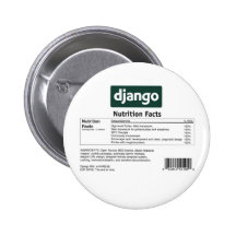 Botão dos fatos da nutrição de Django Boton