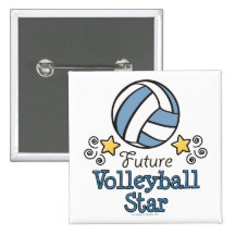 Botão futuro da estrela do voleibol botons