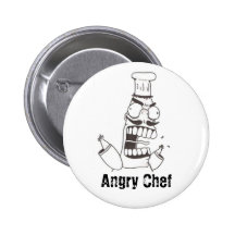 Botão irritado do cozinheiro chefe pins