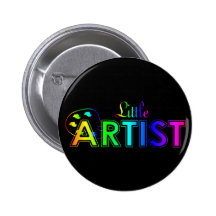 Botão pequeno do artista pins