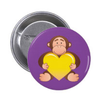 Botão roxo de Monty crachás