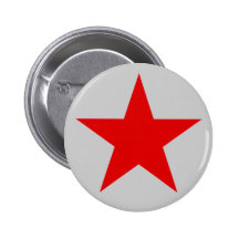 Botão vermelho da estrela botons
