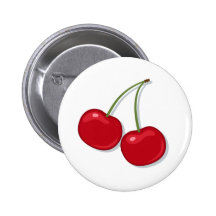 Botão vermelho saboroso ou crachá do pinback das c boton