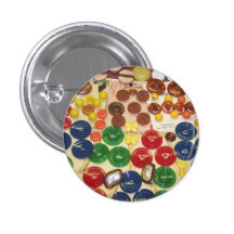 Botões coloridos do vintage pins