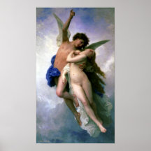Bouguereau - psique e L'Amour Posteres