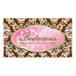 Boutique 311 Bodacious castanho chocolate Cartões De Visita