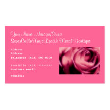 Boutique floral & casamentos do cartão de visita d