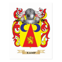 Brasão de Kamp (crista da família) Cartoes Postais