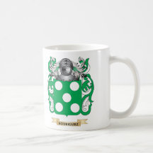 Brasão de Rodriguez (crista da família) Caneca