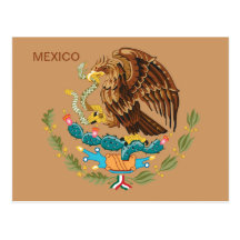 Brasão México Cartao Postal