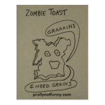 Brinde do zombi cartão postal