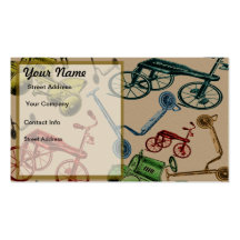 Brinquedos do vintage modelos cartões de visitas