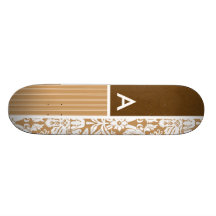 Brown, cor damasco de Tan Skates Personalizados