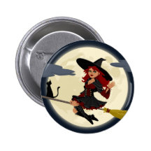 Bruxa do Dia das Bruxas Pins