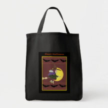 Bruxa do vôo & bolsa do Dia das Bruxas dos bastões