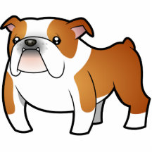 Buldogue dos desenhos animados fotoescultura