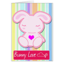 bunny card cartoes