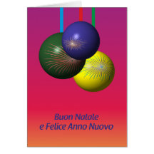Buon Natale e Felice Anno Nuovo Cartão