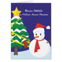 Buon Natale e Felice Anno Nuovo Cartoes