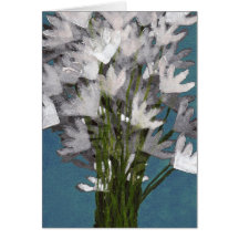 Buquê das flores cartões