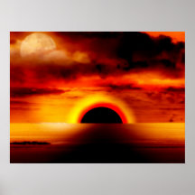 Buraco negro Sun Impressão