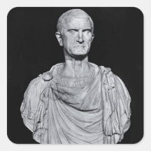 Busto de Marcus Licinius Crassus Adesivo Quadrado