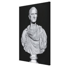 Busto de Marcus Licinius Crassus Impressão De Canvas Envolvidas
